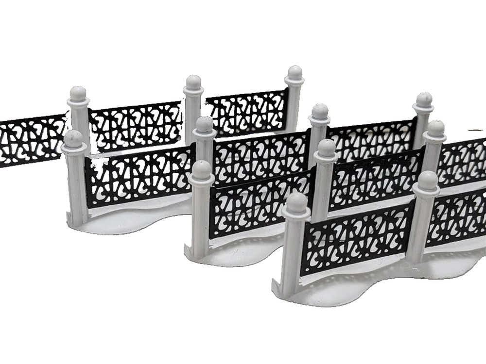 Dept 56 Heritage Village Wrought Iron Fence 59994 Accessory set of 4